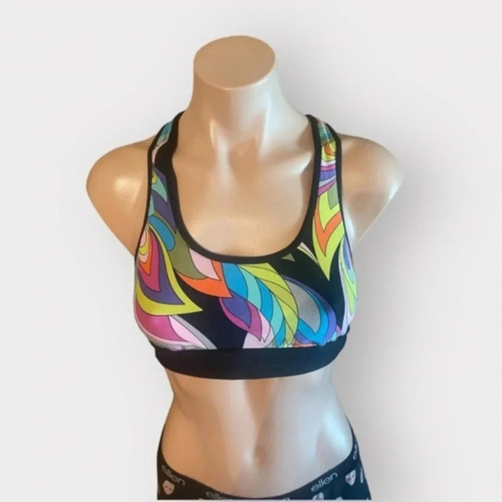 Trina Turk Recreation XS Multicolored Sports Bra